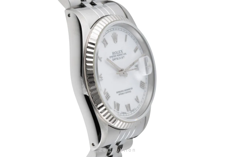 Rolex Datejust steel / white gold automatic men's watch 16234 [2503335]