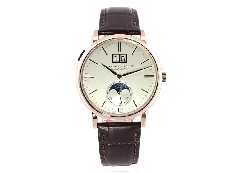 A. Lange & Söhne Saxonia Mondphase Rotgold 384.032