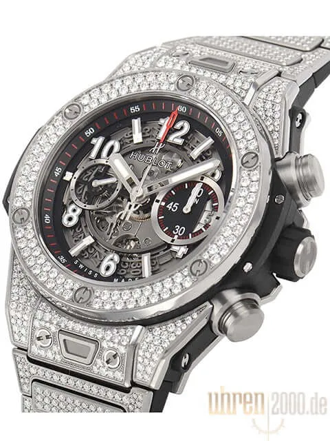 Hublot Big Bang Unico Titanium Pave Bracelet 411.NX.1170.NX.3704