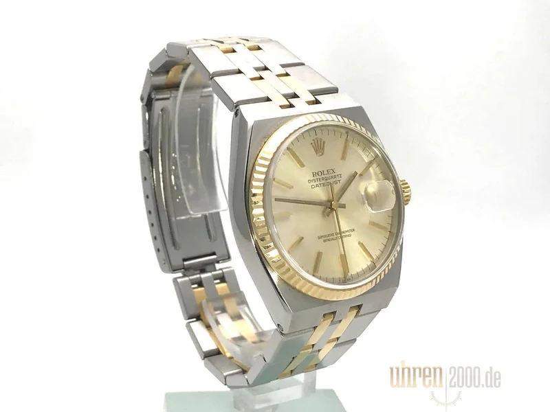 Rolex Oysterquartz Datejust 17013 Champagner Index aus 1981