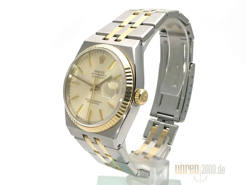 Rolex Oysterquartz Datejust 17013 Champagner Index aus 1981