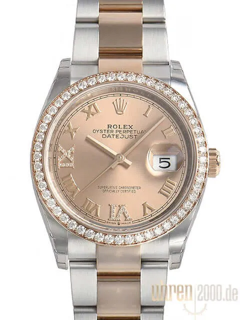 Rolex Datejust 36 126281RBR Pink Römisch Diamant