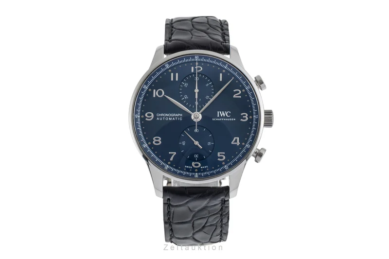 IWC Portugieser chronograph steel automatic men's watch IW371606 LP: 9100EUR [2503932]