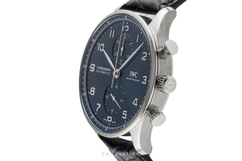 IWC Portugieser chronograph steel automatic men's watch IW371606 LP: 9100EUR [2503932]
