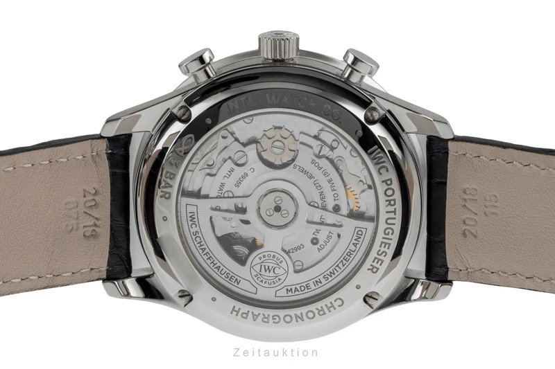 IWC Portugieser chronograph steel automatic men's watch IW371606 LP: 9100EUR [2503932]