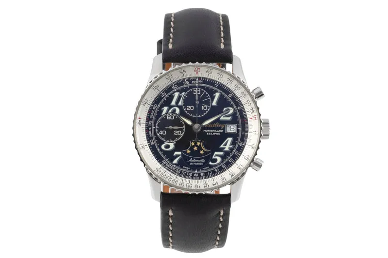Breitling Montbrillant chronograph steel automatic men's watch A43030 [2503659]