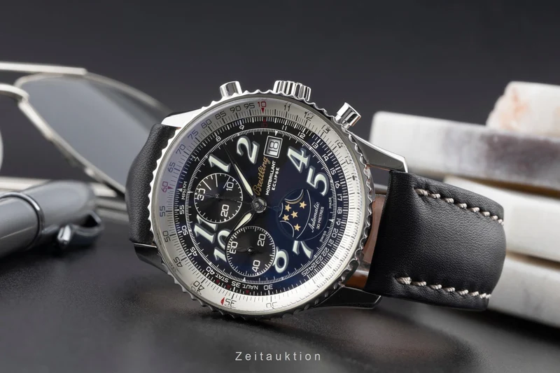 Breitling Montbrillant chronograph steel automatic men's watch A43030 [2503659]