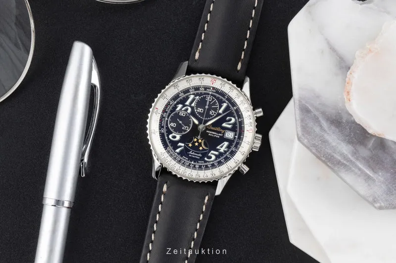 Breitling Montbrillant chronograph steel automatic men's watch A43030 [2503659]