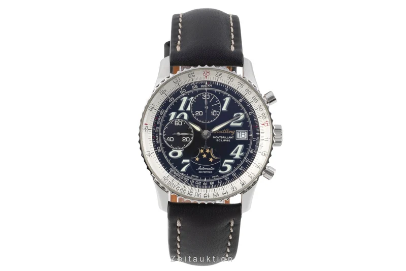 Breitling Montbrillant chronograph steel automatic men's watch A43030 [2503659]