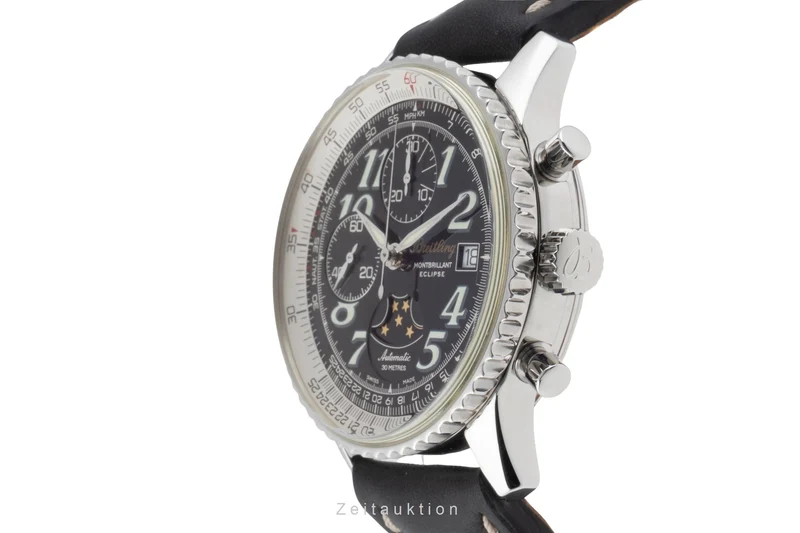 Breitling Montbrillant chronograph steel automatic men's watch A43030 [2503659]