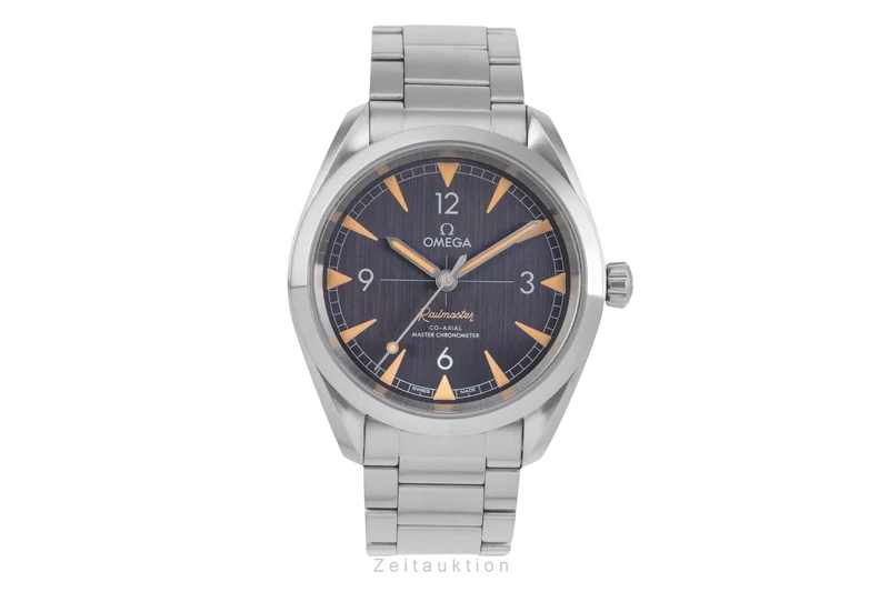 Omega Railmaster silver automatic men's watch 220.10.40.20.01.001 LP: 5400EUR [2504320]