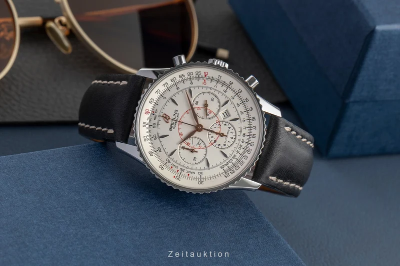 Breitling Montbrillant chronograph steel automatic men's watch A41370 [2504455]