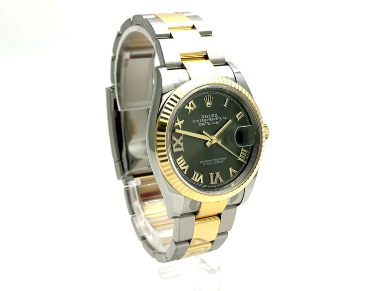 Rolex Datejust 36 126233 Olive Römisch Diamant