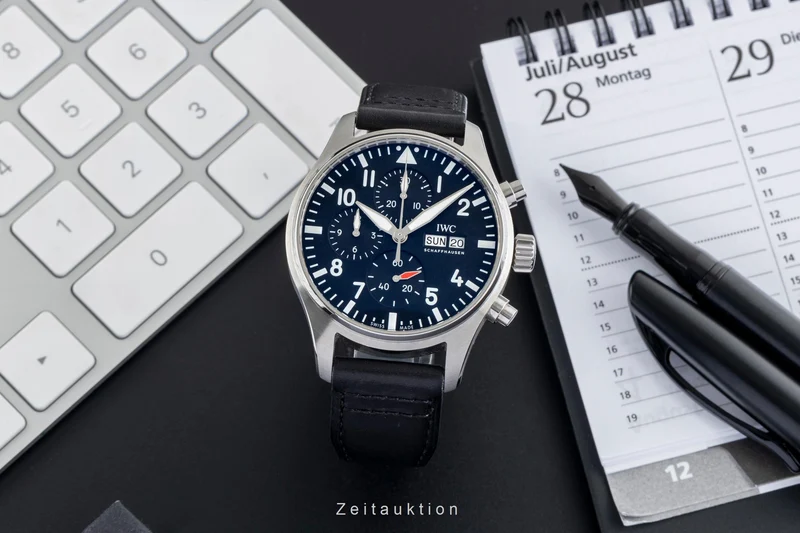 IWC Fliegerchronograph chronograph steel automatic men's watch IW378001 LP: 7800EUR [2504049]