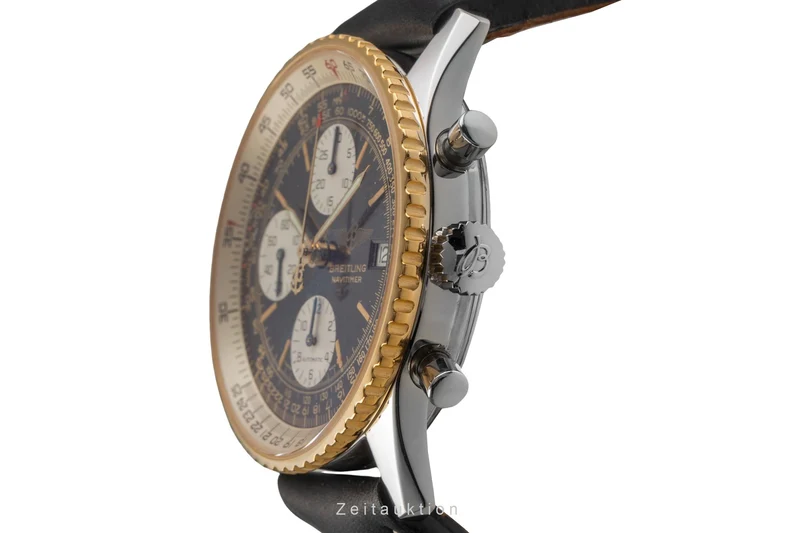 Breitling Navitimer chronograph gilt / steel automatic men's watch 81610 [2503228]