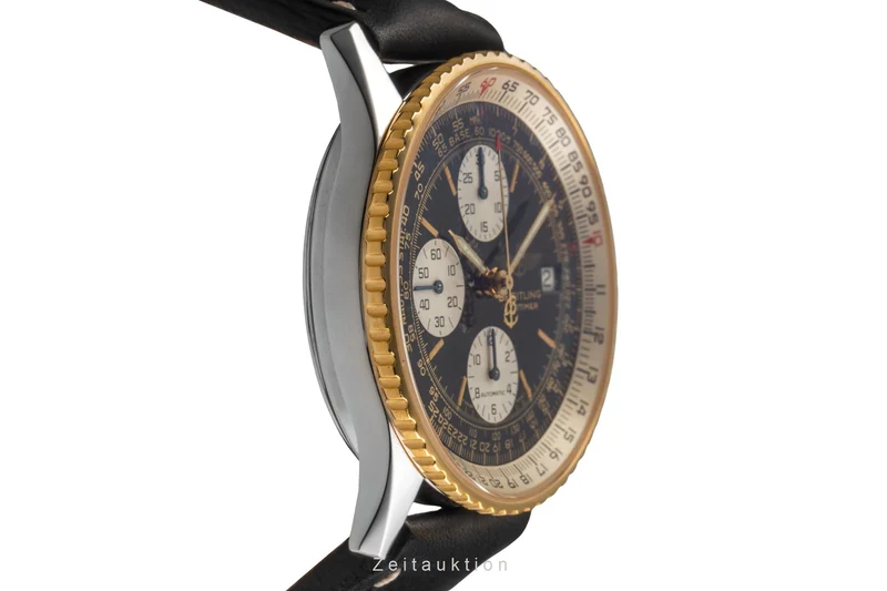 Breitling Navitimer chronograph gilt / steel automatic men's watch 81610 [2503228]