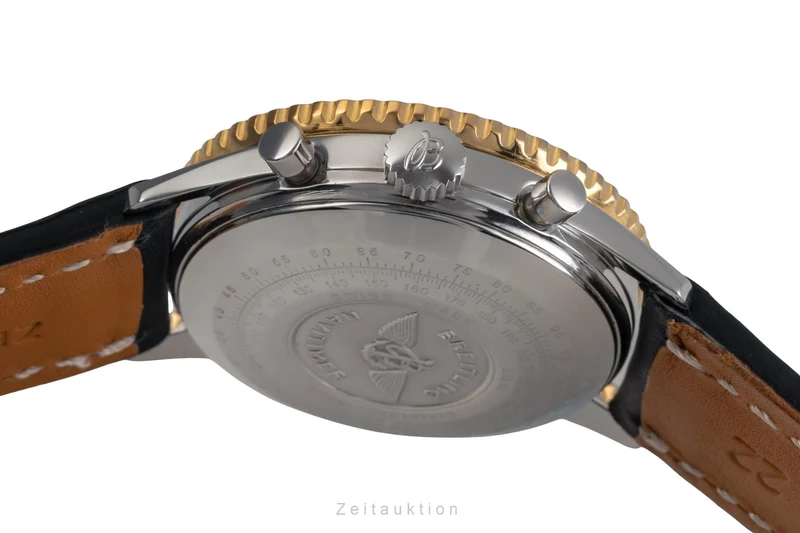 Breitling Navitimer chronograph gilt / steel automatic men's watch 81610 [2503228]