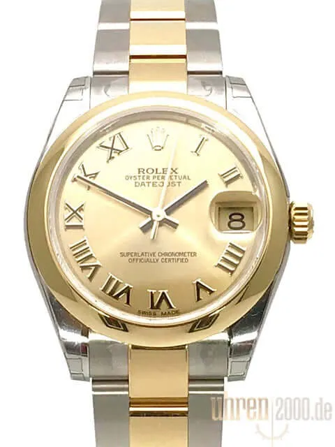 Rolex Datejust 31 Edelstahl Gelbgold 178243 Champagner R