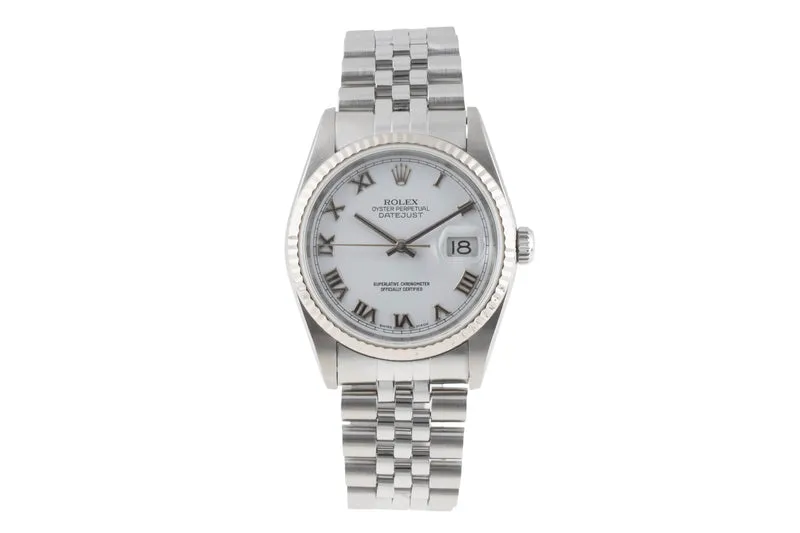 Rolex Datejust steel / white gold automatic men's watch 16234 [2504113]