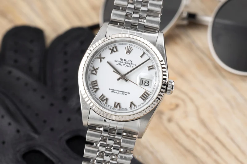 Rolex Datejust steel / white gold automatic men's watch 16234 [2504113]