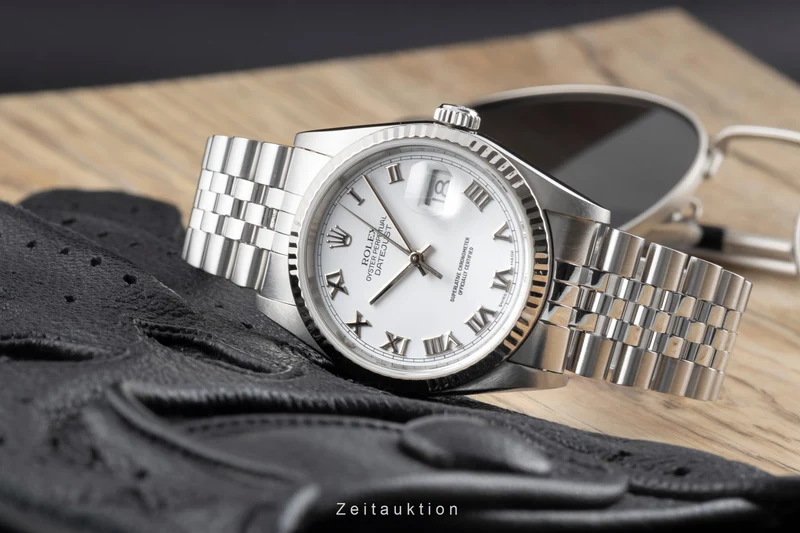 Rolex Datejust steel / white gold automatic men's watch 16234 [2504113]