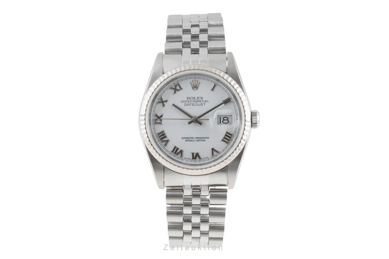 Rolex Datejust steel / white gold automatic men's watch 16234 [2504113]