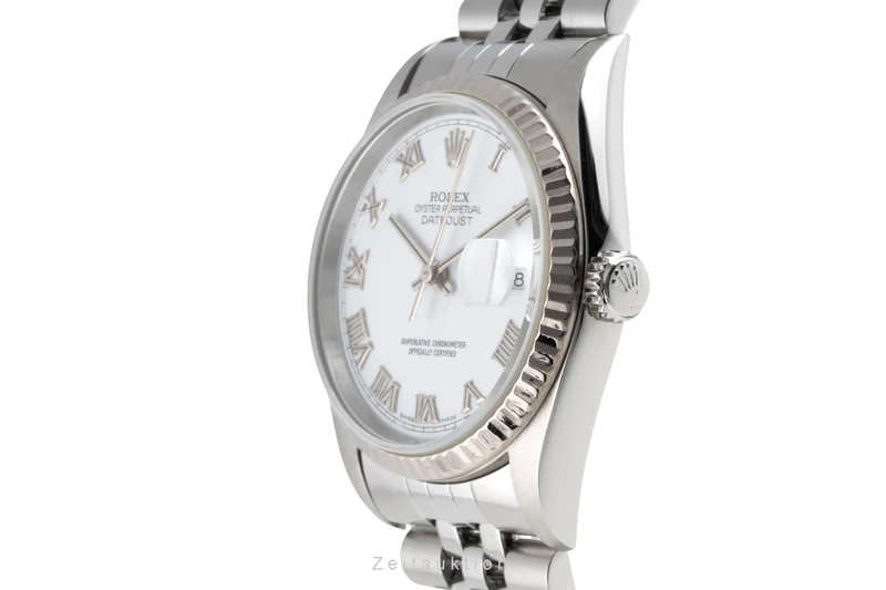 Rolex Datejust steel / white gold automatic men's watch 16234 [2504113]