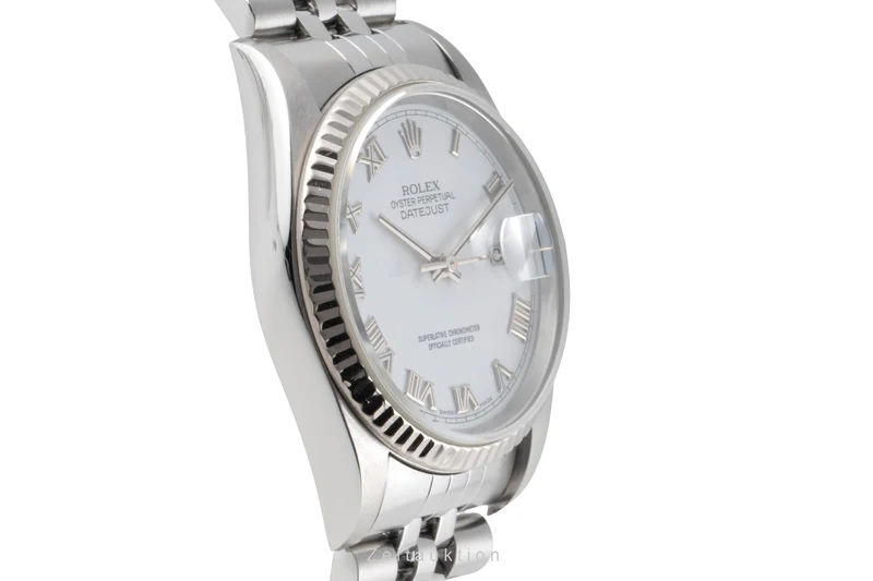 Rolex Datejust steel / white gold automatic men's watch 16234 [2504113]
