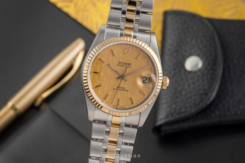 Tudor Prince Date steel / gold automatic men's watch 74033 [2503885]