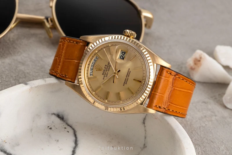 Rolex Day-Date 18 ct gold automatic men's watch 1803 Vintage [2504066]