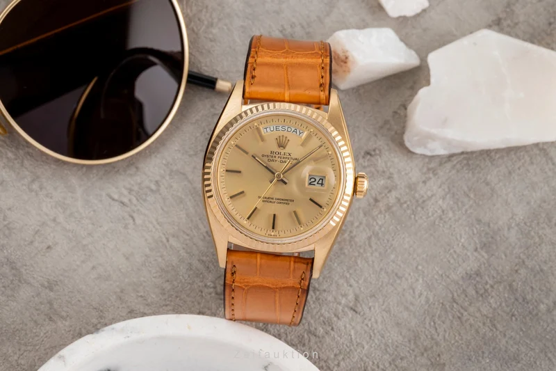 Rolex Day-Date 18 ct gold automatic men's watch 1803 Vintage [2504066]