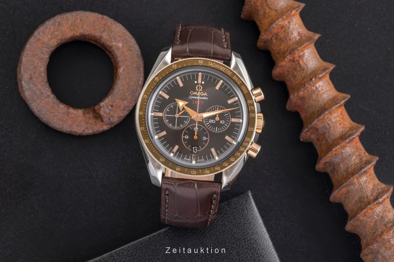 Omega Speedmaster chronograph steel / gold automatic men's watch 321.93.42.50.13.001 [2503527]