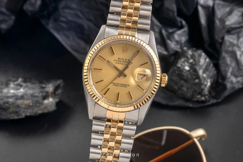 Rolex Datejust steel / gold automatic men's watch 16013 Vintage [2503664]