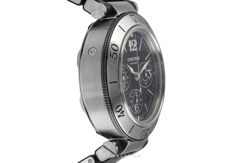 Cartier Pasha Seatimer chronograph steel automatic men's watch W31088U2 LP: 11100EUR [2503642]