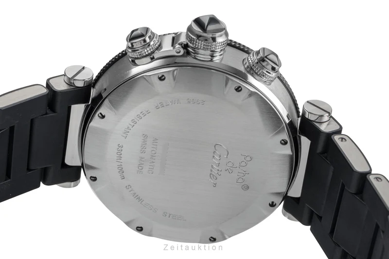 Cartier Pasha Seatimer chronograph steel automatic men's watch W31088U2 LP: 11100EUR [2503642]