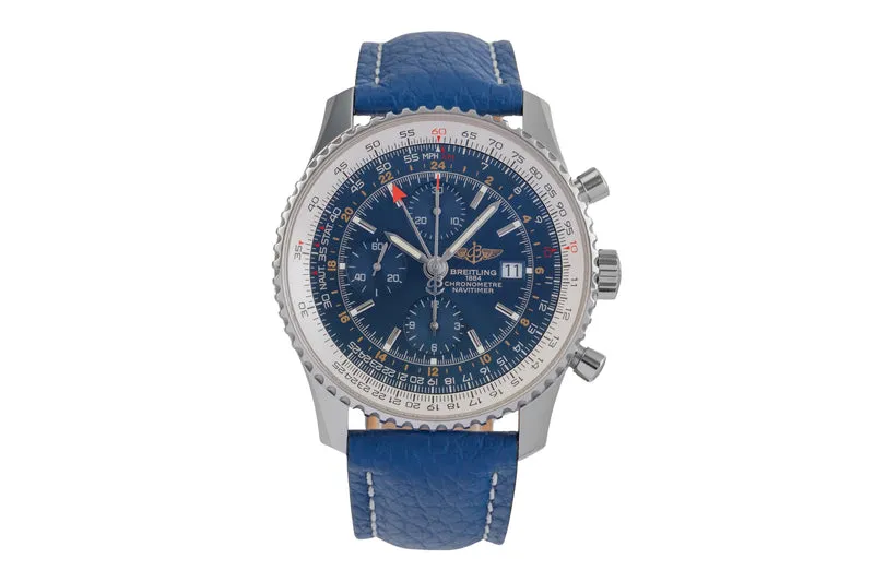 Breitling Navitimer World chronograph steel automatic men's watch A24322 [2504027]