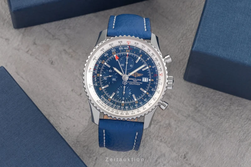 Breitling Navitimer World chronograph steel automatic men's watch A24322 [2504027]