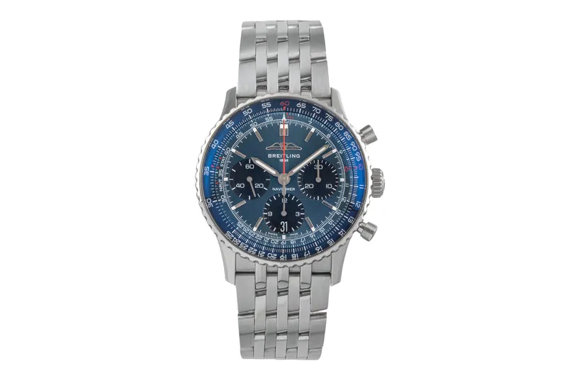 Breitling Navitimer 01 chronograph steel automatic men's watch AB0139241C1P1 LP: 9650EUR [2503762]