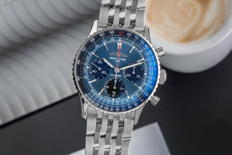 Breitling Navitimer 01 chronograph steel automatic men's watch AB0139241C1P1 LP: 9650EUR [2503762]