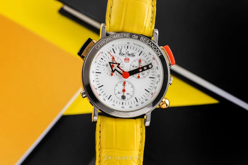 Alain Silberstein Kronoalarm chronograph steel quartz men's watch Limited [2503585]