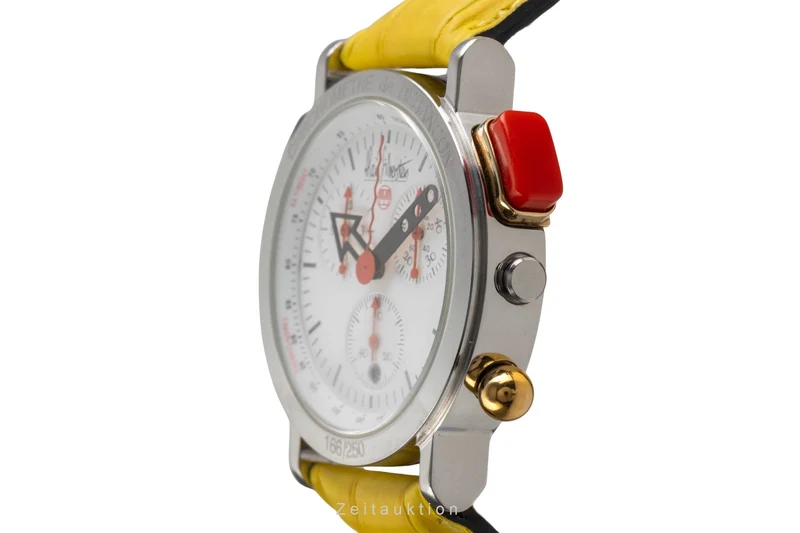 Alain Silberstein Kronoalarm chronograph steel quartz men's watch Limited [2503585]