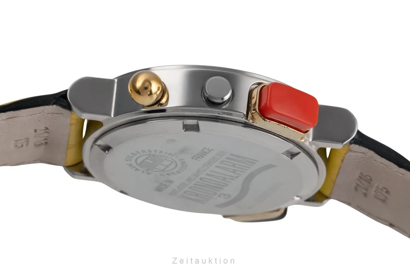 Alain Silberstein Kronoalarm chronograph steel quartz men's watch Limited [2503585]