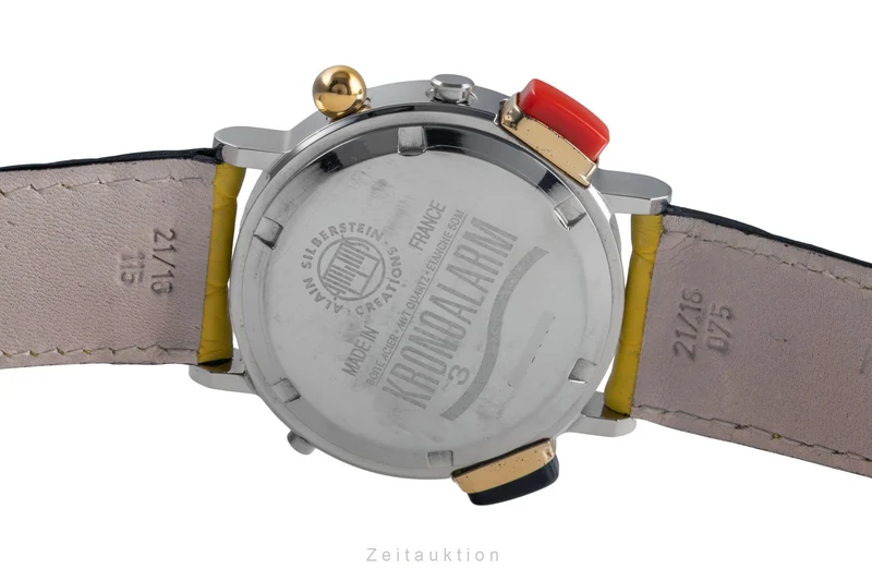 Alain Silberstein Kronoalarm chronograph steel quartz men's watch Limited [2503585]