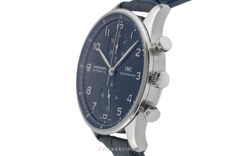 IWC Portugieser chronograph steel automatic men's watch IW371447 LP: 9100EUR [2503382]