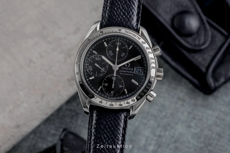Omega Speedmaster Date chronograph steel automatic men's watch 3513.50.00 LP: 6100EUR [2502250]