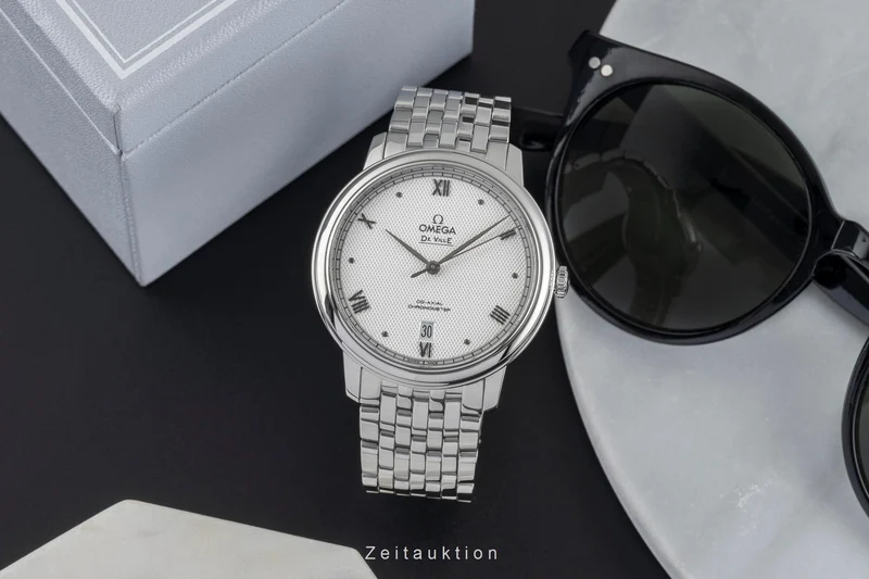 Omega De Ville steel automatic men's watch 424.10.40.20.02.006 LP: 4100EUR [2503879]