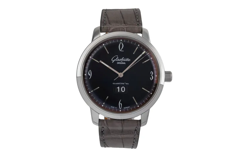 Glashütte Sixties steel automatic men's watch 39-47-03-02-04 [2503943]