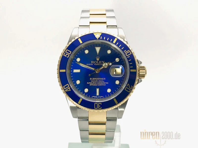 Rolex Submariner Date Edelstahl Gelbgold 16613 LC100 aus 2008