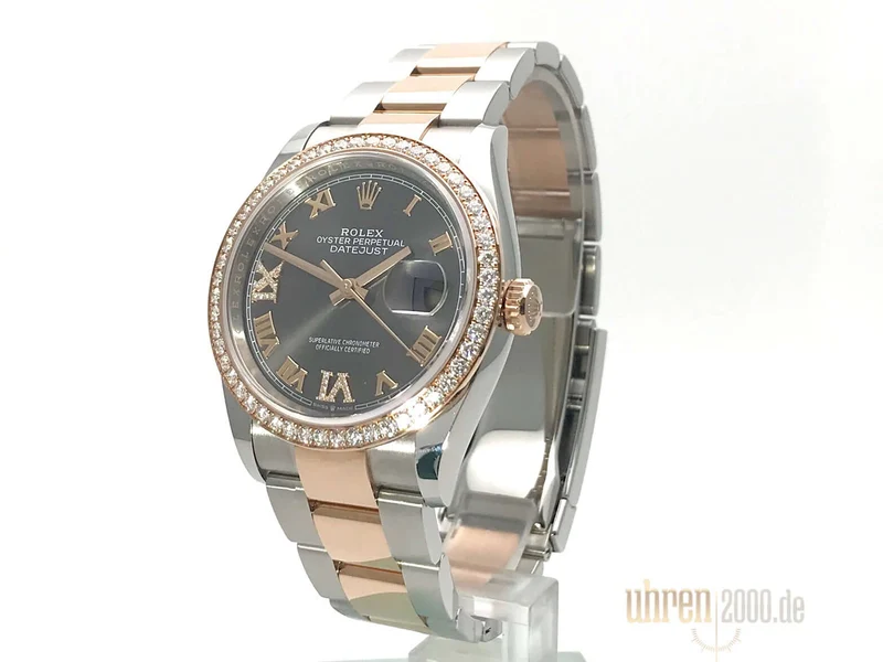 Rolex Datejust 36 126281RBR Rhodium Römisch Diamant