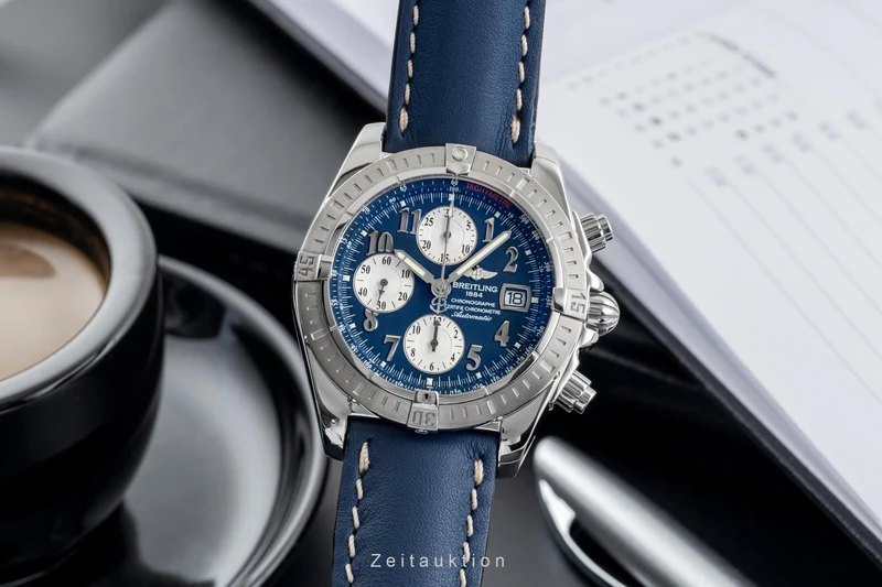 Breitling Evolution chronograph steel automatic men's watch A13356 A156C47PA [2503386]